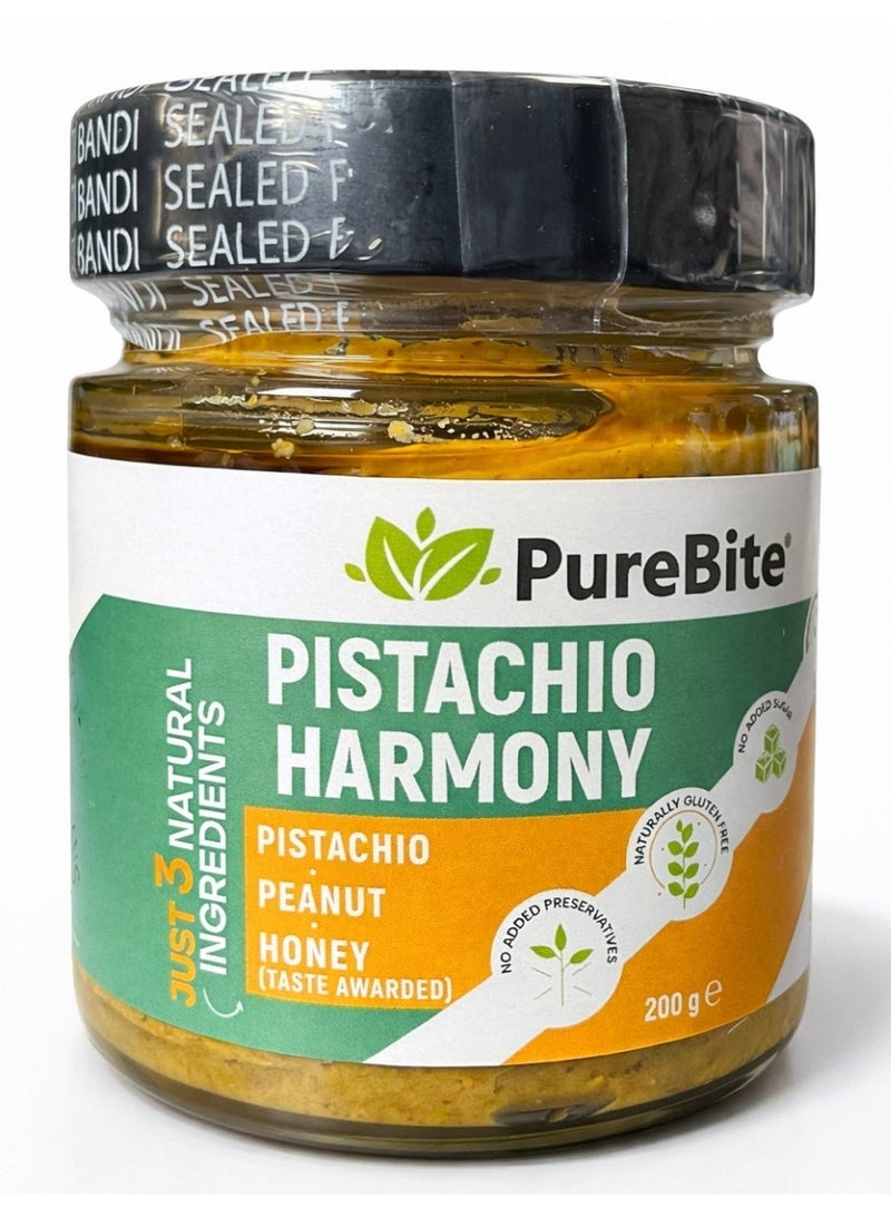 PURE BITE %100 Natural Pistachio Spread, NO Sugar added, NO Preservatives-200gr. & %65 Hazelnut, NO Sugar added, Chocolate Spread-200gr. Bundle - Image 2